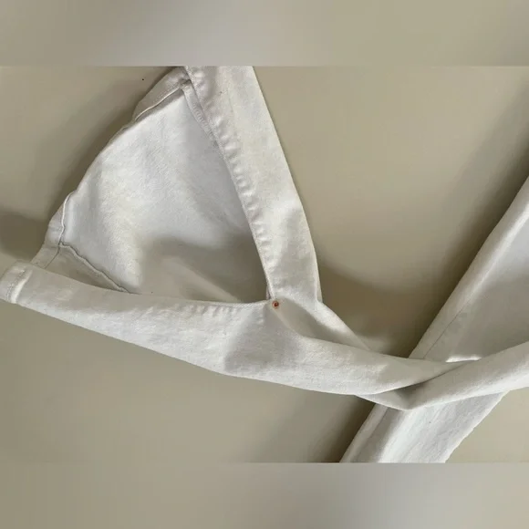 Zara Women's Straight Leg flared bell bottom White Jeans NWOT size 2 - Picture 4 of 6